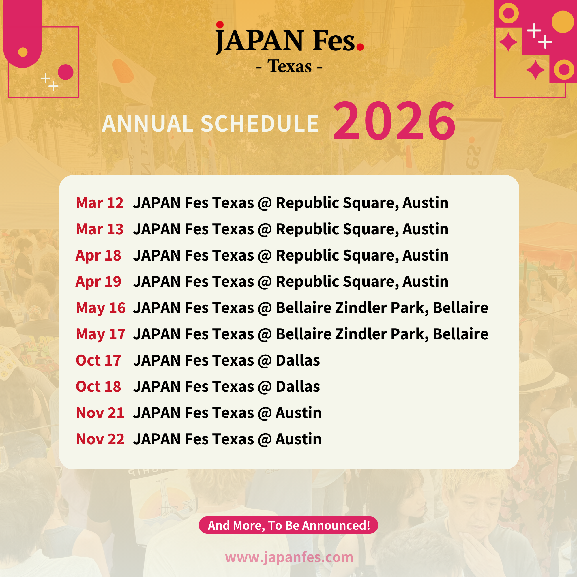 Texas 2026 — JAPAN FES
